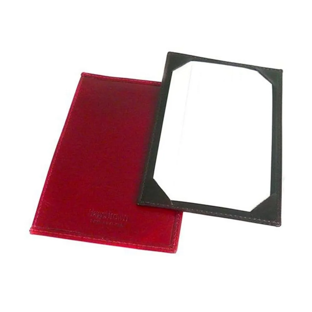 Flat Leather Pocket Jotter - Light Tan