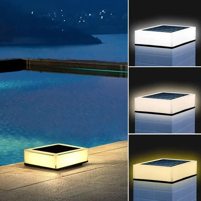 Flat Out Solar Light – Modern Waterproof LED Outdoor Wall Lamp (IP65)