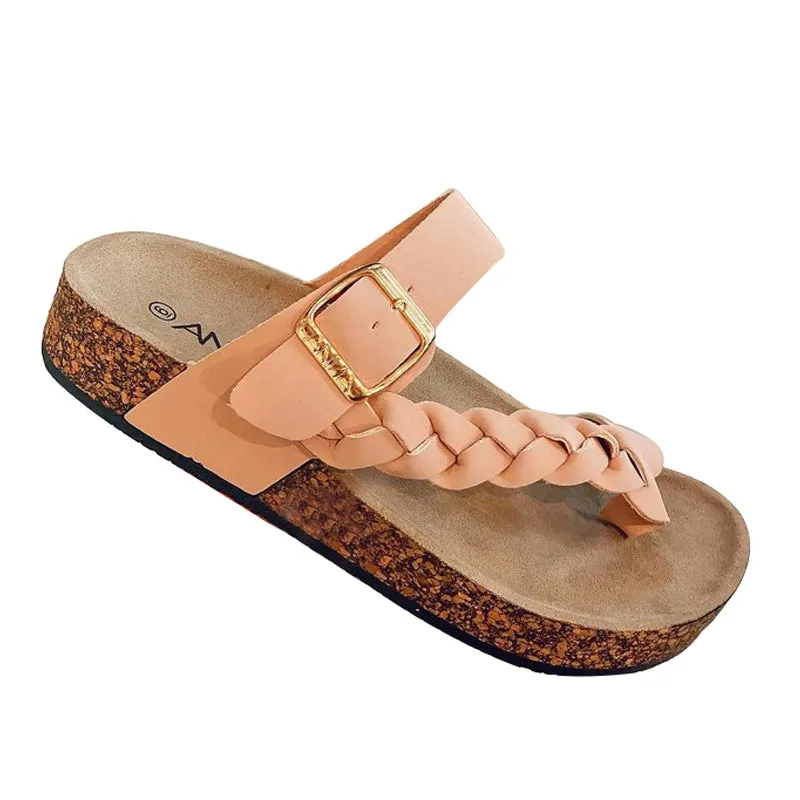 Flat Slip-on Woven Sandals