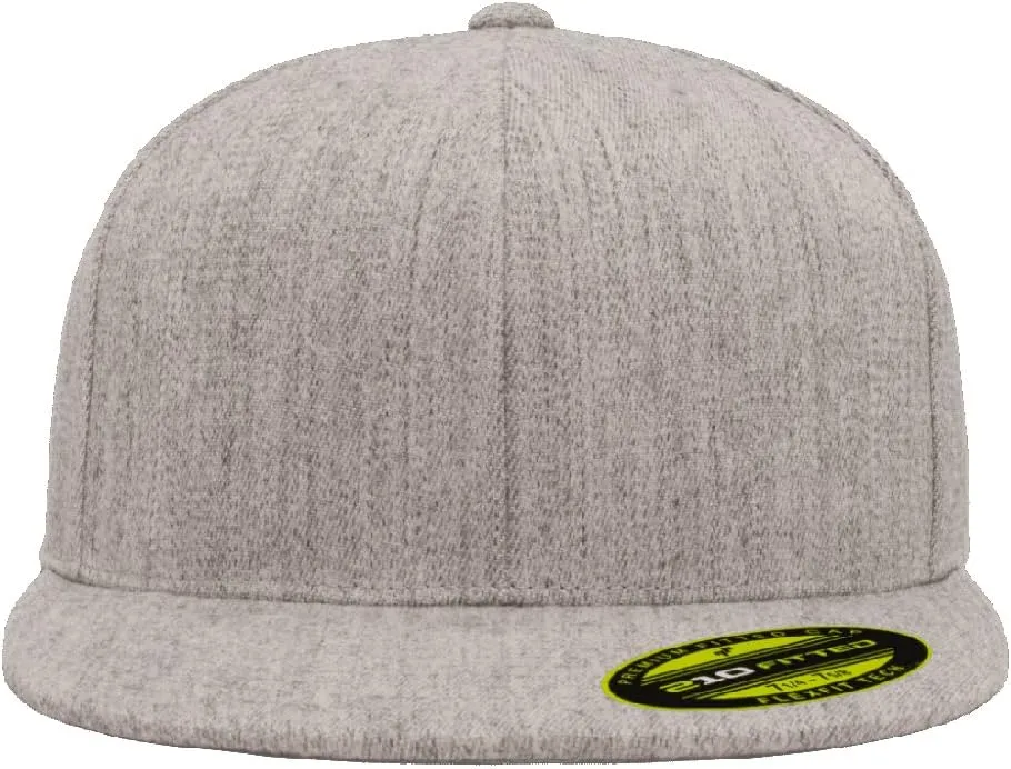 Flexfit 210 Premium Fitted Wool Blend Fabric Pro Baseball On-Field Style Cap | Bulk Pack Available