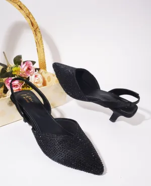 Floral Heels : Ethnic Pencil Mules