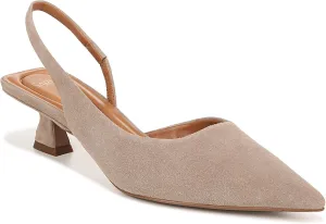 Franco Sarto Women's Devin Pointed Toe Kitten Heel Slingback Pump