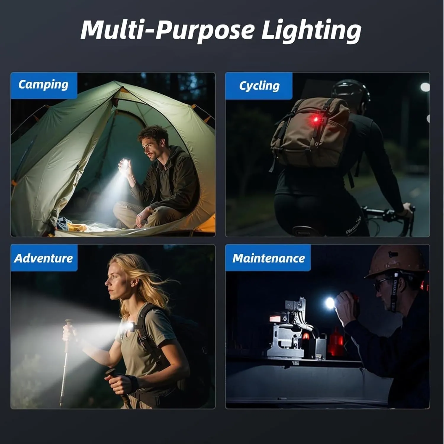 G5 EDC Light 400 Lumens,G5 Pocket-Sized LED Light - 400LM Brightness,USB-C,Magnetic Clip,Rechargeable Ip68 Waterproof,Portable Small Keychain Flashlight Great for Gear Bag,Repairs,Backpacking(2pcs#b)