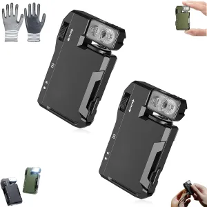 G5 EDC Light 400 Lumens,G5 Pocket-Sized LED Light - 400LM Brightness,USB-C,Magnetic Clip,Rechargeable Ip68 Waterproof,Portable Small Keychain Flashlight Great for Gear Bag,Repairs,Backpacking(2pcs#b)