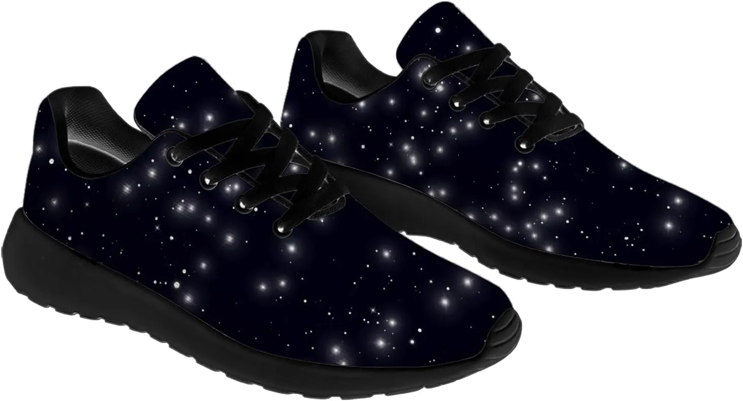 Galaxy Shoes for Women Men Tennis Running Walking Shoes Personalized 3D Print Sneakers Gifts for Him Her
