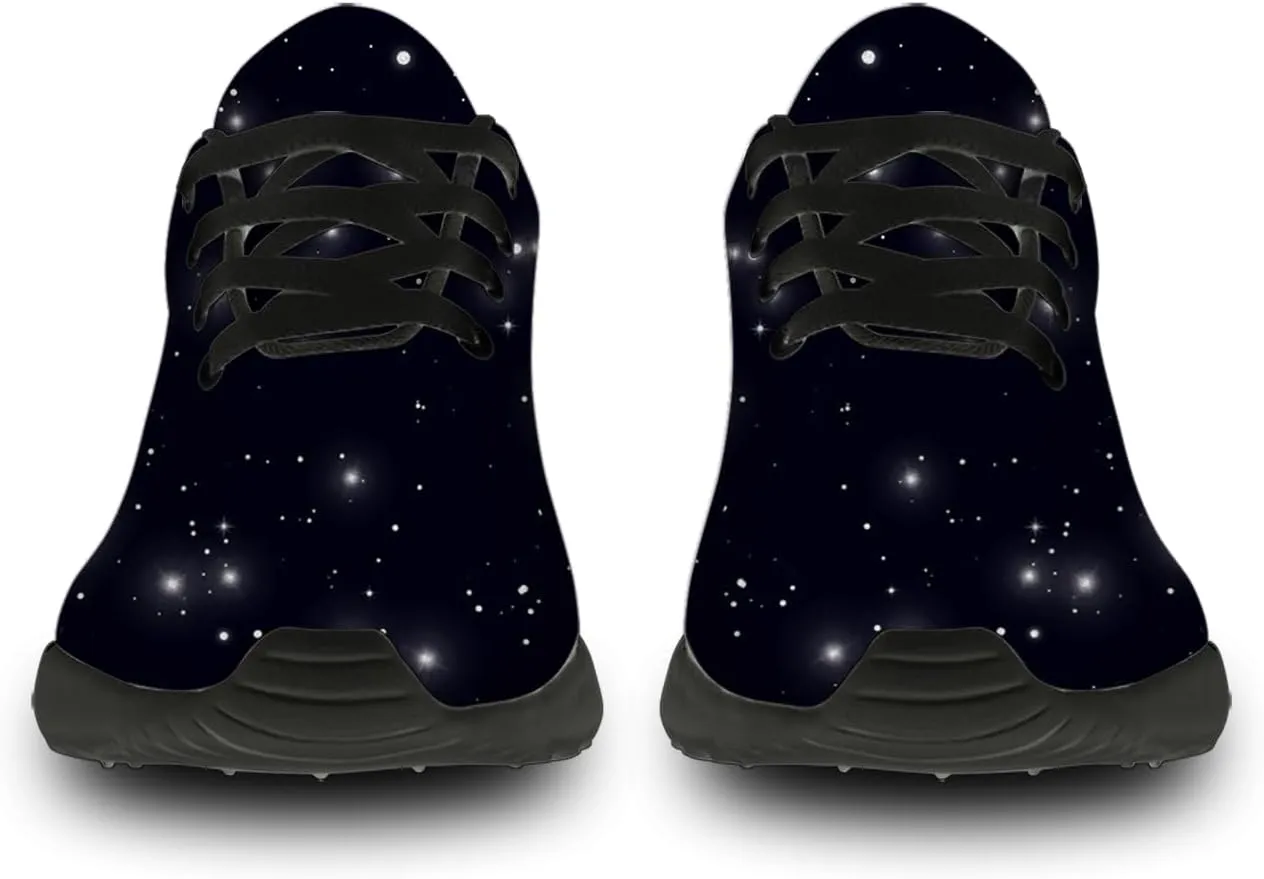 Galaxy Shoes for Women Men Tennis Running Walking Shoes Personalized 3D Print Sneakers Gifts for Him Her