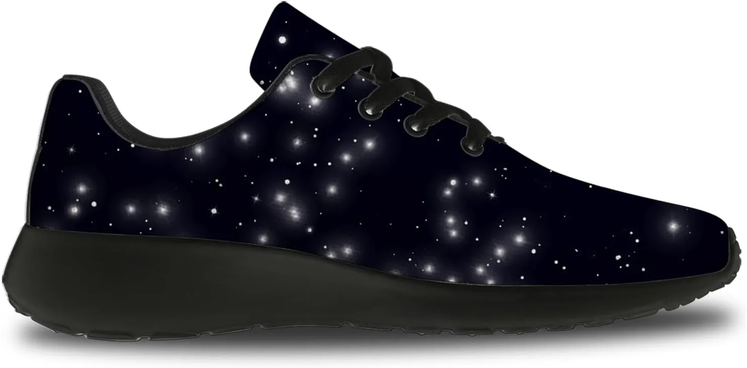 Galaxy Shoes for Women Men Tennis Running Walking Shoes Personalized 3D Print Sneakers Gifts for Him Her