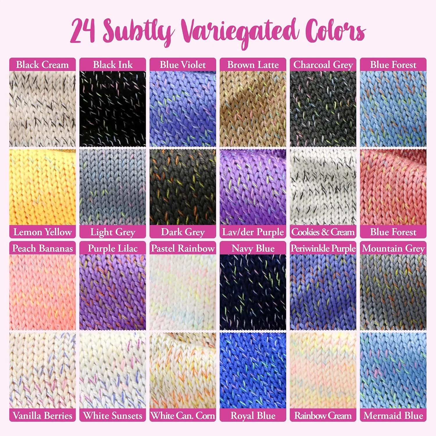GentleBliss Soft Baby Yarn for Crocheting, 8 Skeins, 880Yds/400G, Free Patterns - Acrylic Baby Blanket Yarn for Knitting - Light Worsted 3 DK Weight - Blue Violet