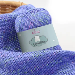 GentleBliss Soft Baby Yarn for Crocheting, 8 Skeins, 880Yds/400G, Free Patterns - Acrylic Baby Blanket Yarn for Knitting - Light Worsted 3 DK Weight - Blue Violet