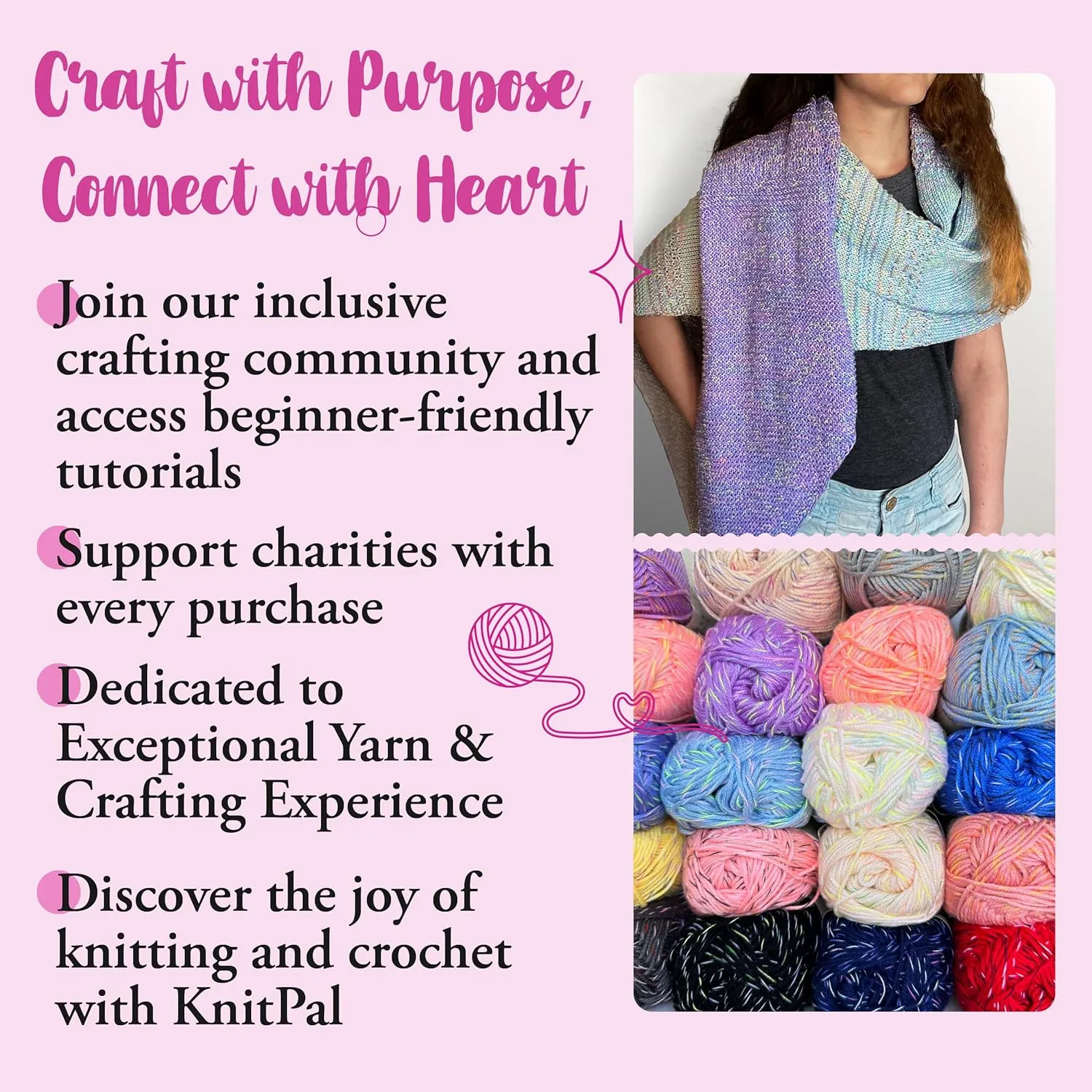 GentleBliss Soft Baby Yarn for Crocheting, 8 Skeins, 880Yds/400G, Free Patterns - Acrylic Baby Blanket Yarn for Knitting - Light Worsted 3 DK Weight - Blue Violet