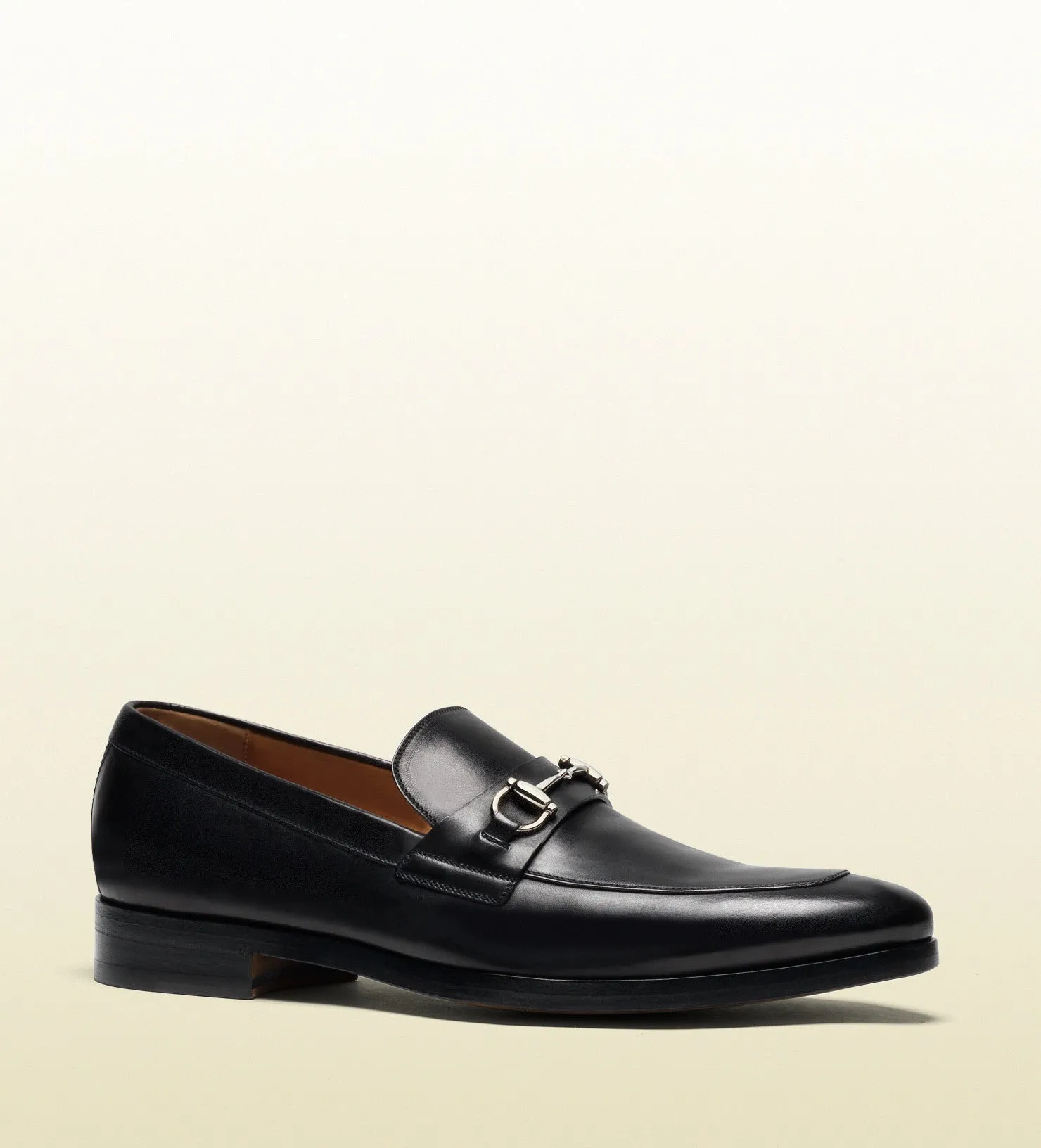 Gucci -  leather horsebit loafer
