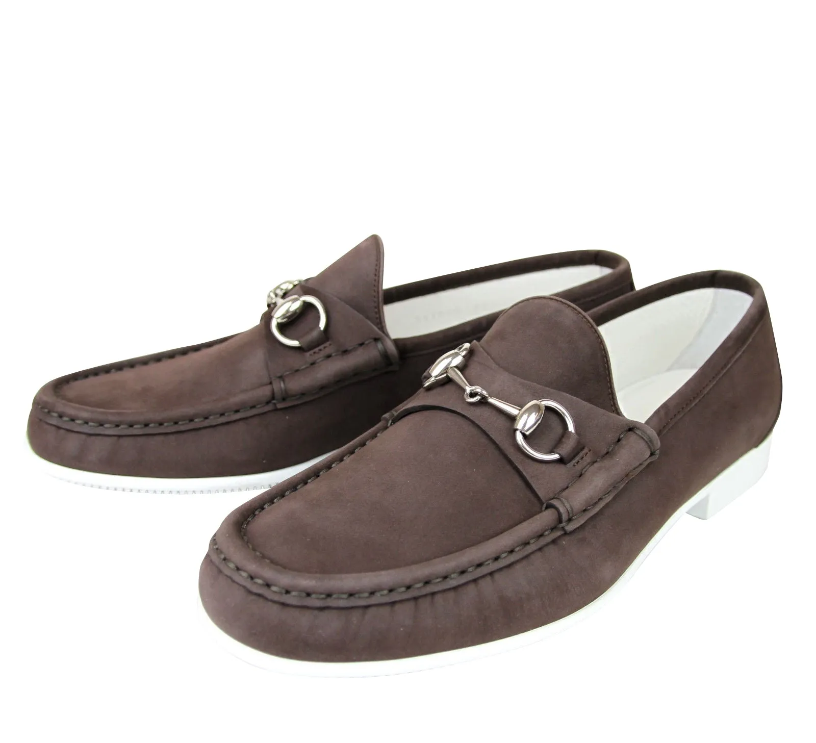Gucci Men's Moccasin Suede Horsebit Loafer