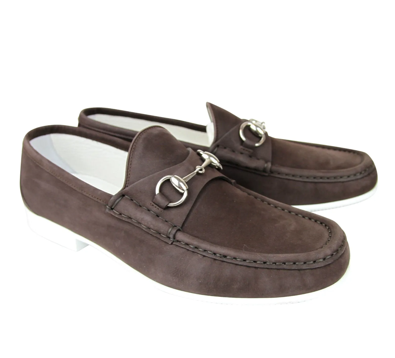 Gucci Men's Moccasin Suede Horsebit Loafer