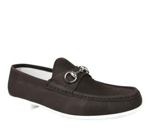 Gucci Men's Moccasin Suede Horsebit Loafer
