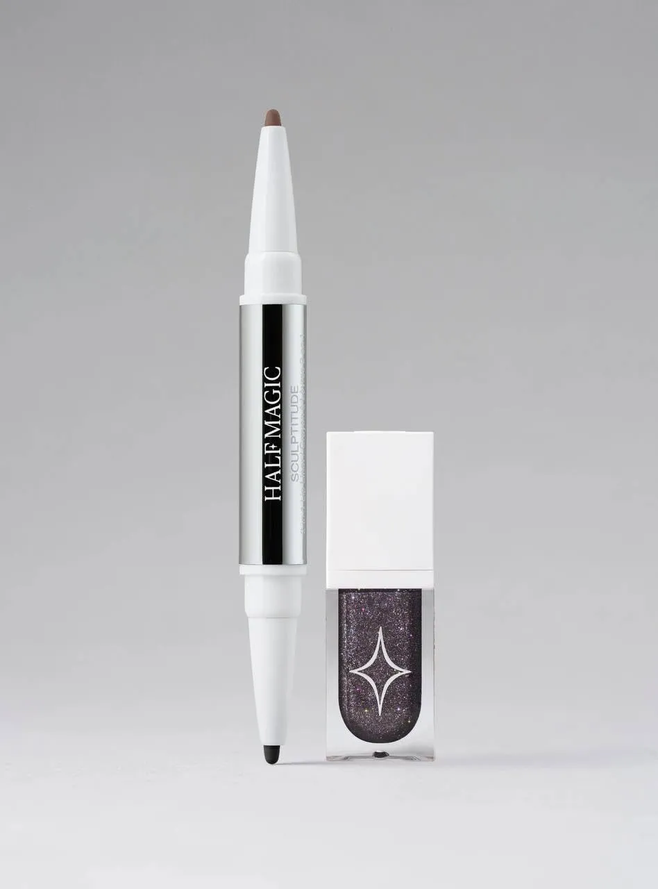 Half Magic Magic Drip Liptrik Kit Problem Child - Magic Drip Glitter Lip Gloss in Problem Child & Sculptitude Lip Liner in Badassery Parade