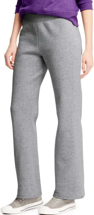Hanes Women's EcoSmart Open Bottom Leg Sweatpants,Light Steel,XX-Large