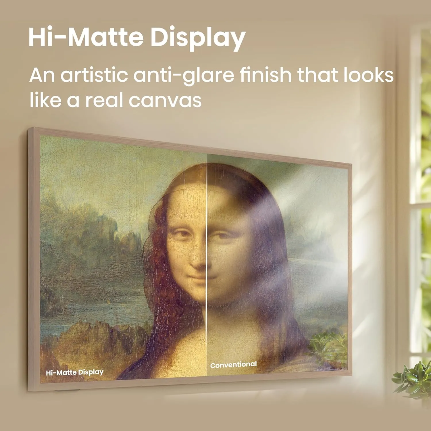 Hisense 55" Class QLED 4K S7N CanvasTV Series Dolby Vision HDR Google Smart TV 55S7N, 2024 Model - Art Mode, Anti-Glare Panel, Hi-Matte Display, UltraSlim Wall Mount Included, 144Hz (Renewed)