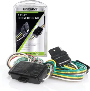 Hopkins 48925 Tail Light Converter with 4 Wire Flat Extension, 72 inch length