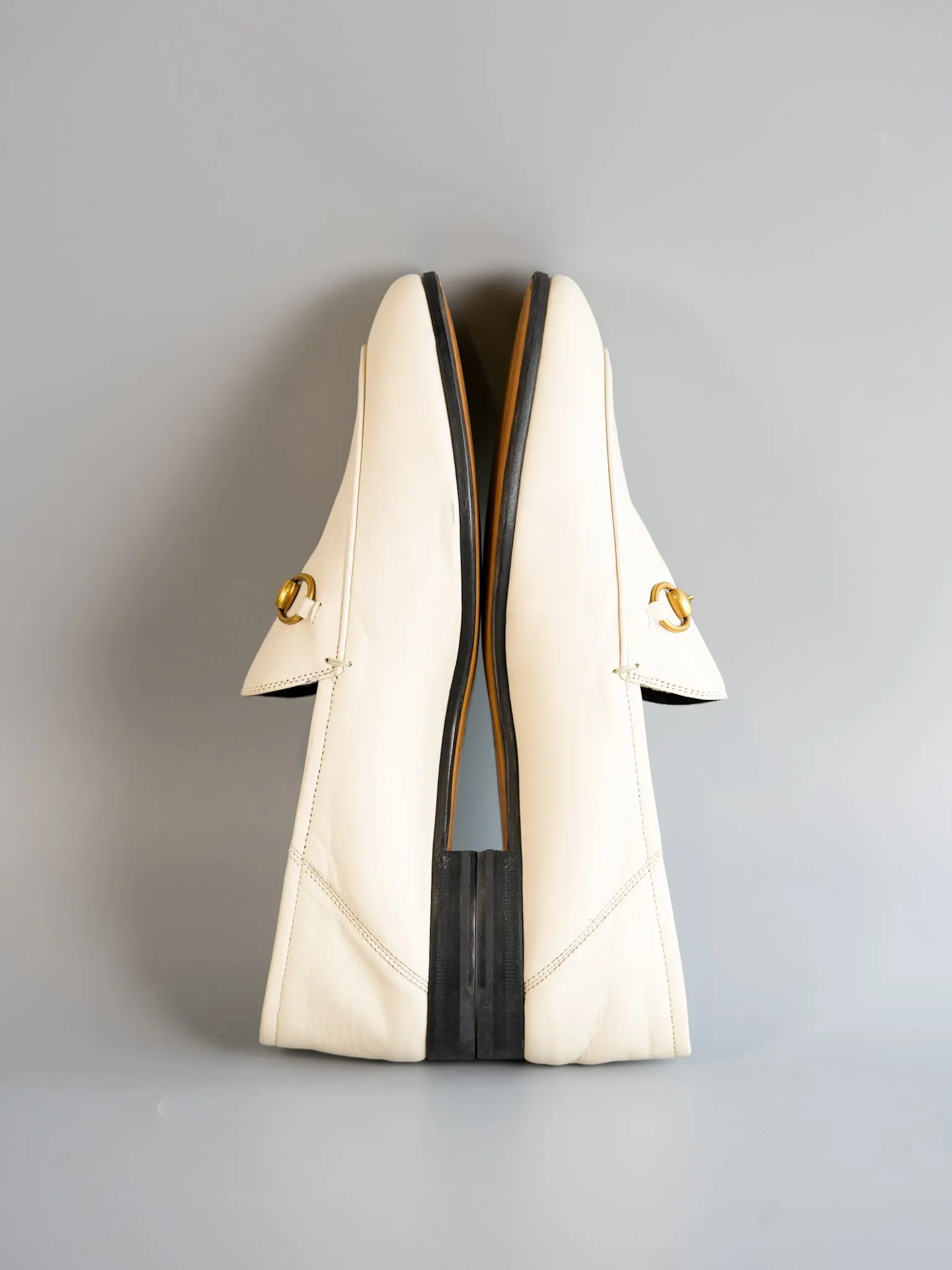 Horsebit Loafer in White Leather Size 41 EU (28.5cm)