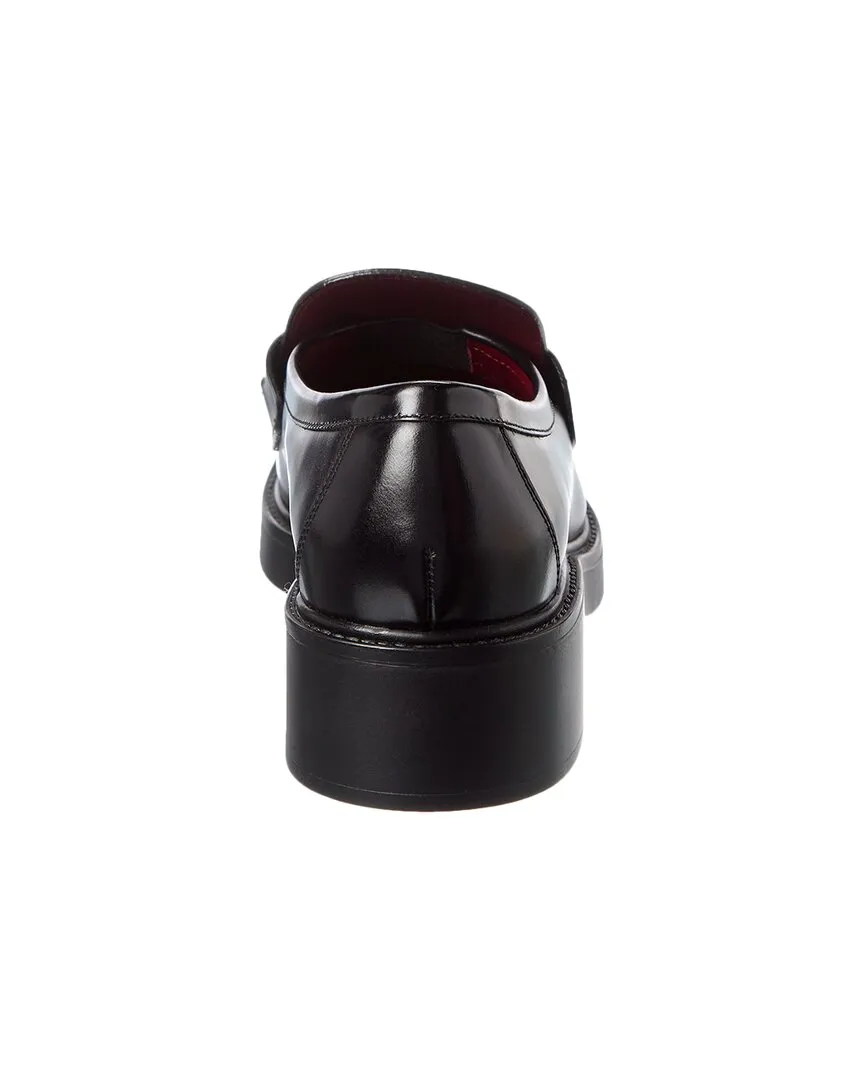 Horsebit Platform Elegant Loafer Gucci Leather Fairly priced