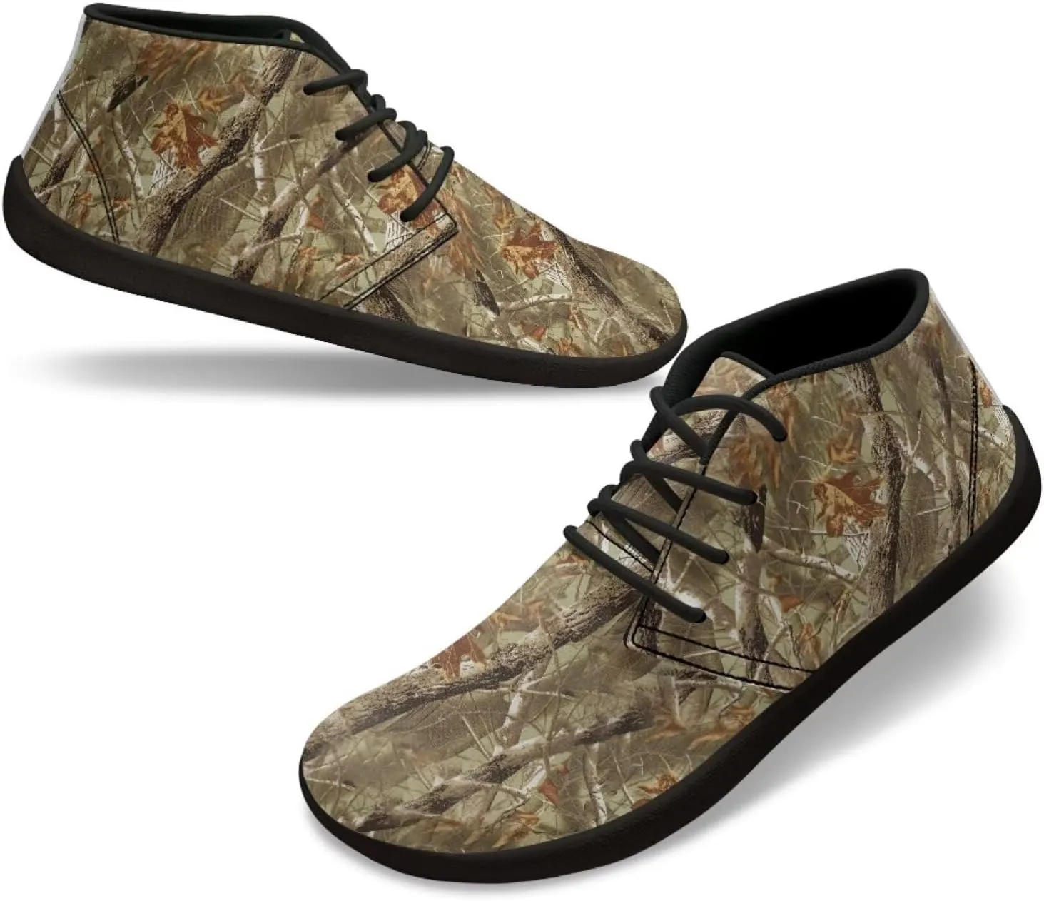 Howilath Barefoot Sneakers Men Slip On Wide Toe Walking Shoes with Zero Drop Sole Low Top Running Shoes