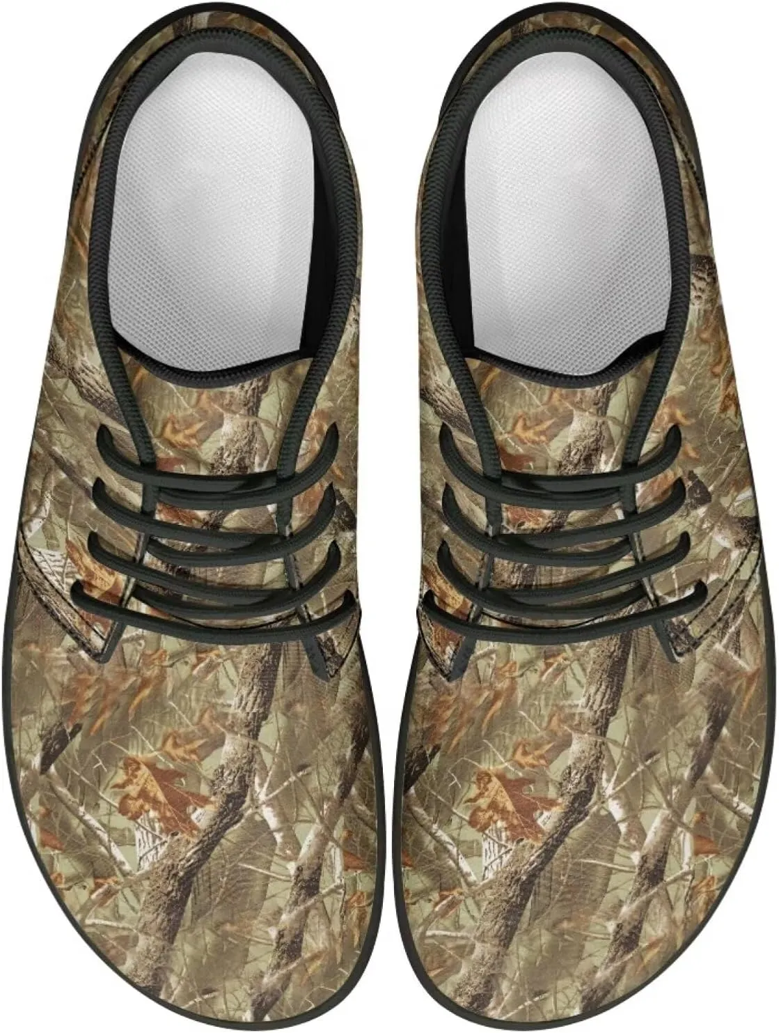 Howilath Barefoot Sneakers Men Slip On Wide Toe Walking Shoes with Zero Drop Sole Low Top Running Shoes