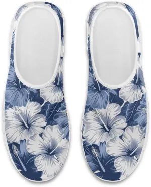 Howilath Flower Print Casual Shoes for Women Slip on Shoes Anti-Skid Sneakers Travel Hiking Sport Shoes