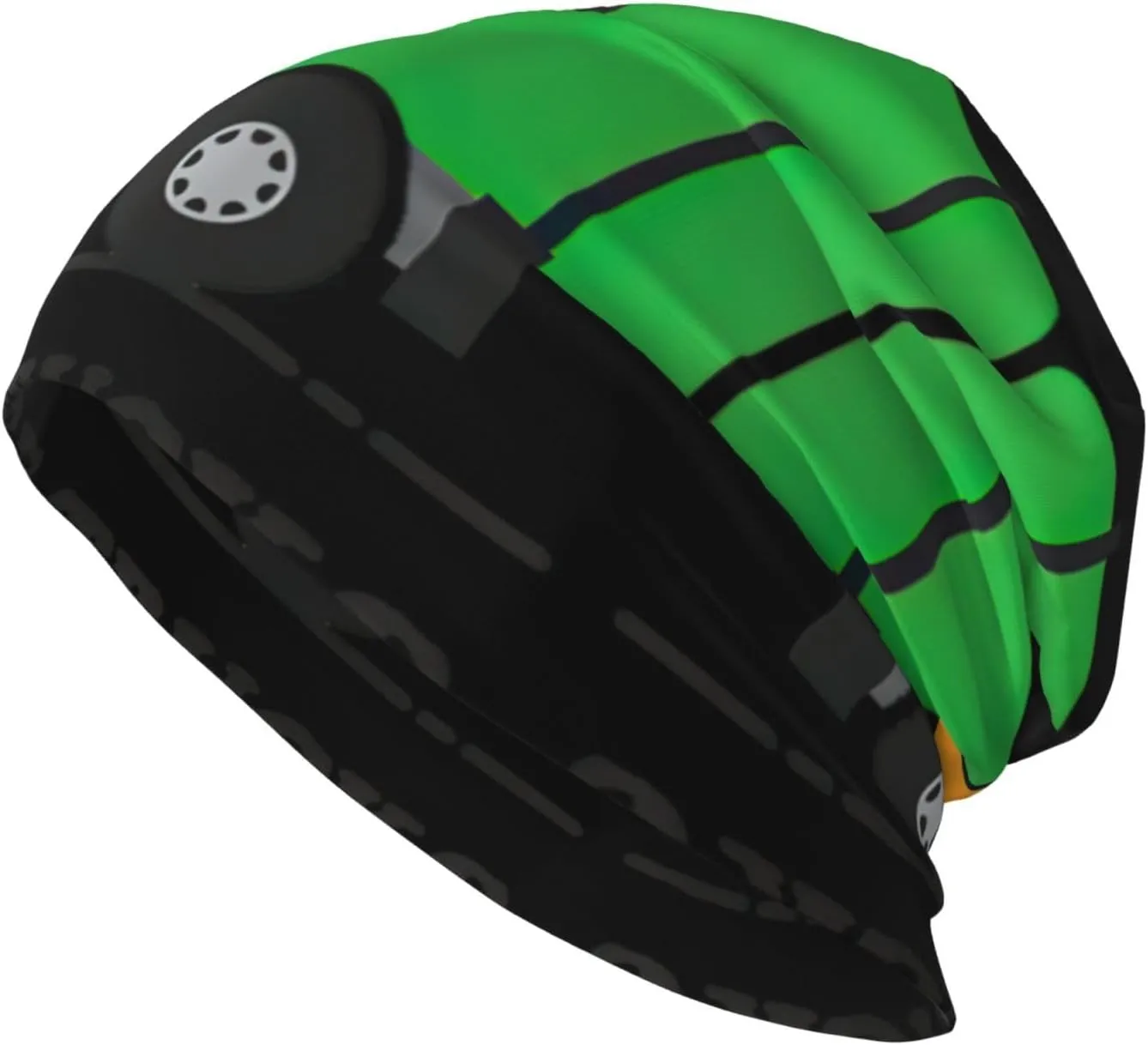 I Love Garbage Trucks Print Knitted Hat,Casual Beanies Hat,Stretch Slouchy Headwear Hats,Cancer Headwear Black