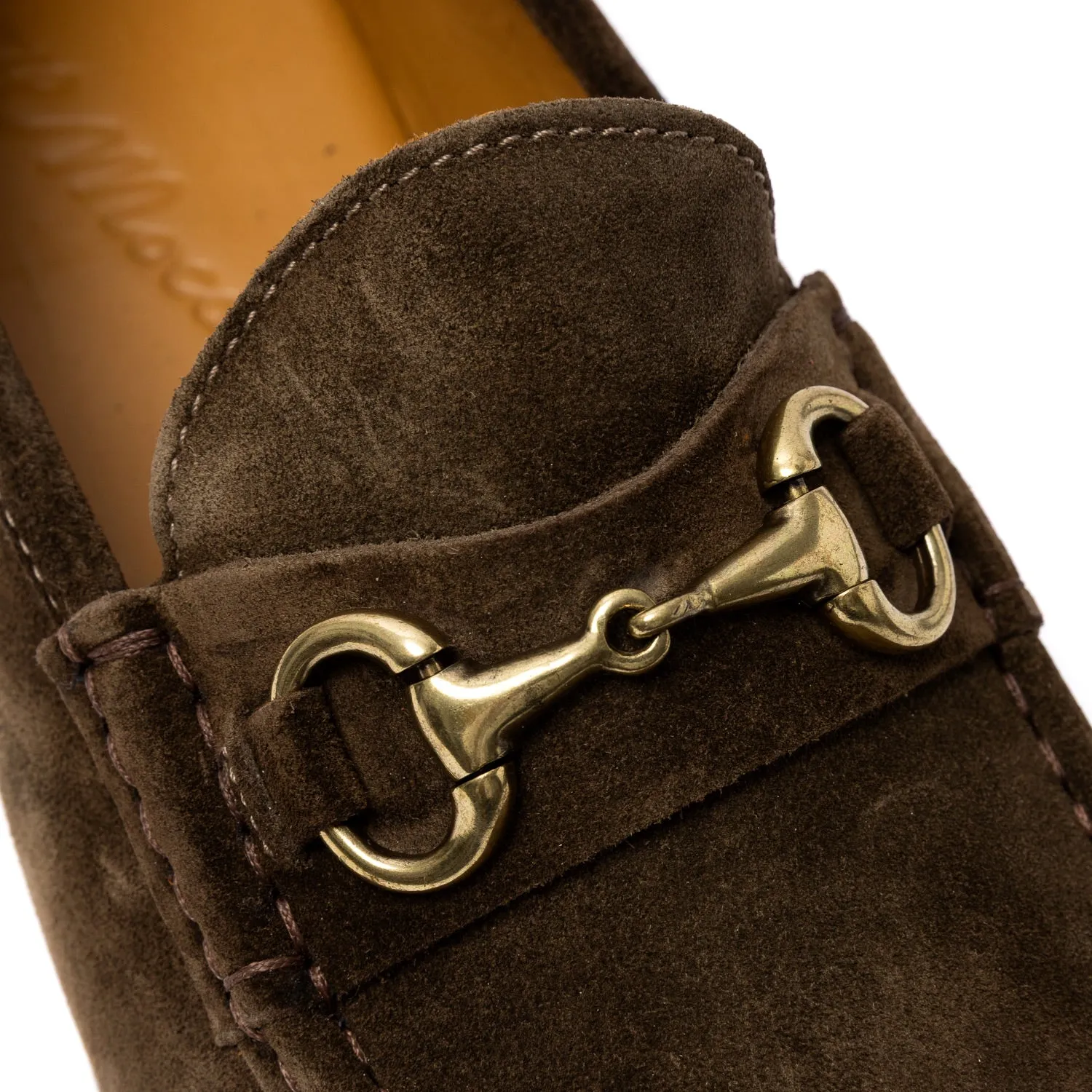 Il Mocassino exklusiv x MJ: Horsebit Loafer "Via Condotti" aus Kalbsvelours