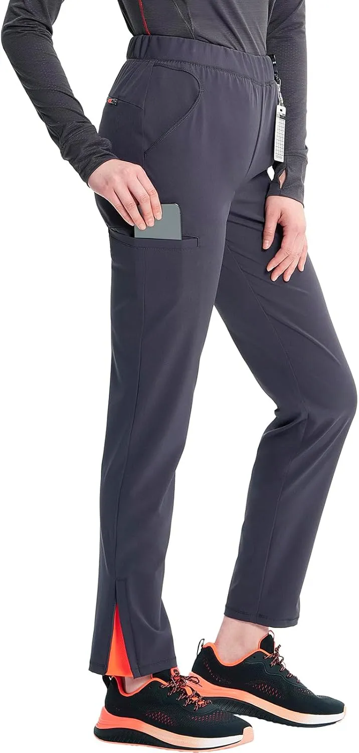 Infinity Cherokee Women's Pull-on Scrub Cargo Pants with Mid-Rise Tapered Leg and 5 Pockets IN120A