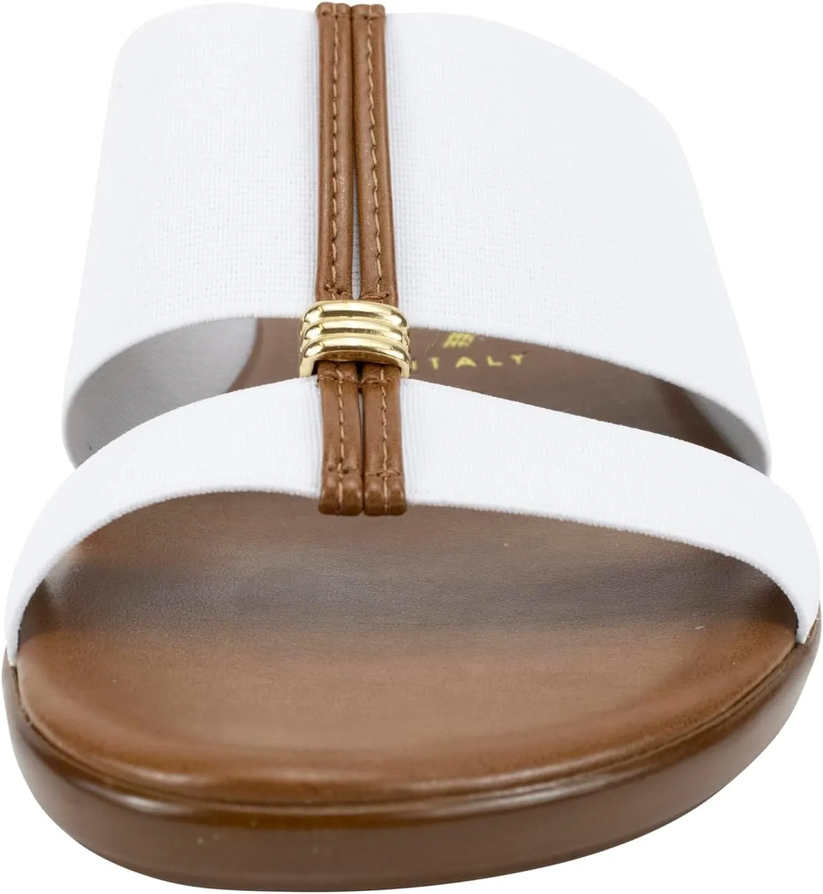 ITALIAN Shoemakers Women's Sofy Wedge Sandal, Comfort Casual Open Toe – Made in Italy, 1.5" Heel