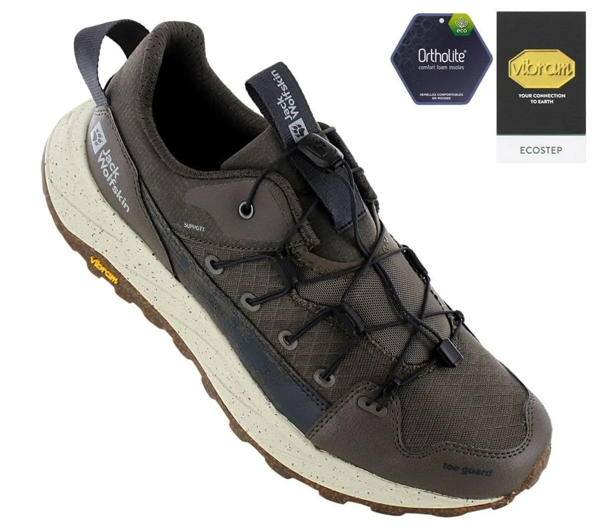 Jack Wolfskin Terraquest Low M - Herren Outdoor Wanderschuhe Braun 4056441-5203