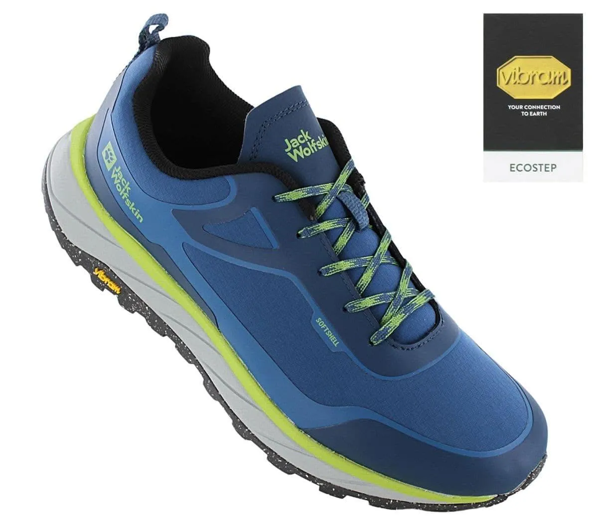 Jack Wolfskin Terrashelter Low M - Herren Wanderschuhe Softshell Blau 4053821-1274