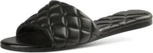 JATAREA Women’s Slip-On Flat Sandals with Round Open Toe | Dressy Summer Slides for Women
