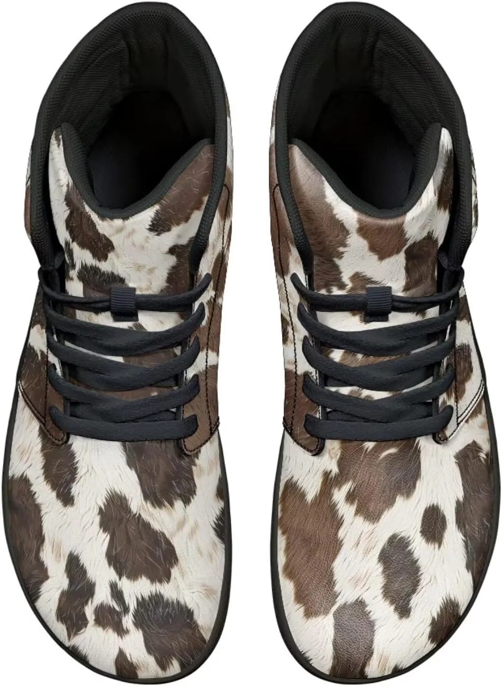 Jeiento Animal Print Barefoot High Top Sneaker Tennis Shoes Comfort Sports Fitness Running Shoes for Men