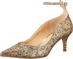 Jewel Badgley Mischka Jamila Ankle Strap Kitten Heel