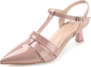 Journee Collection Womens Jazlynn Patent Pointed Toe Pumps