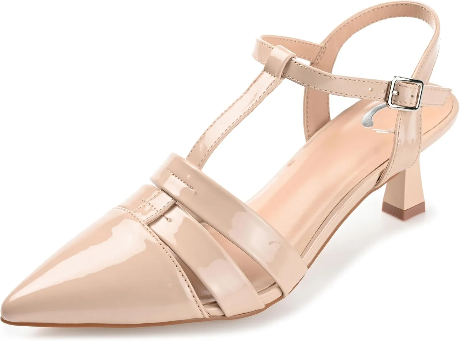 Journee Collection Womens Jazlynn Patent Pointed Toe Pumps