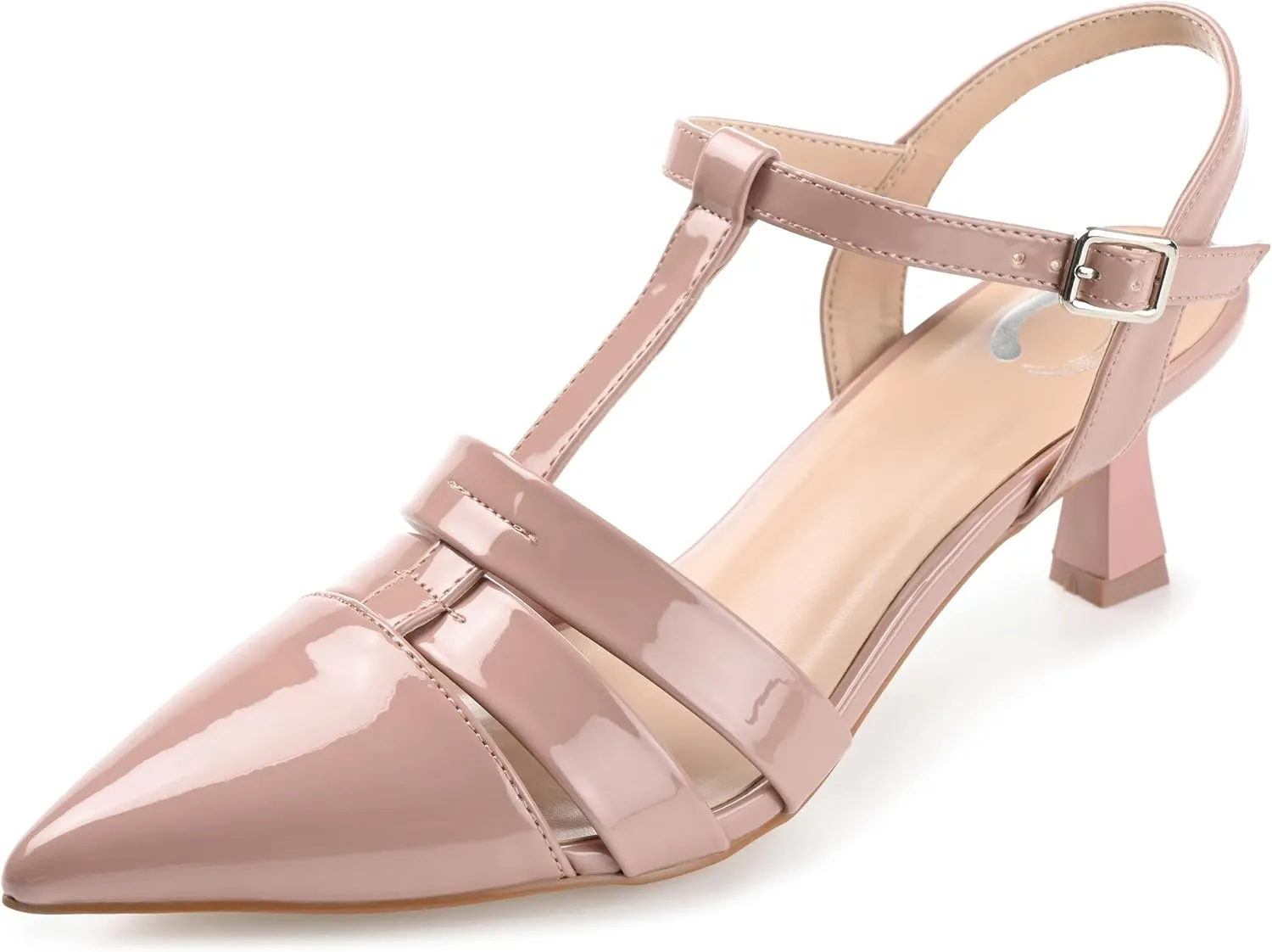 Journee Collection Womens Jazlynn Patent Pointed Toe Pumps