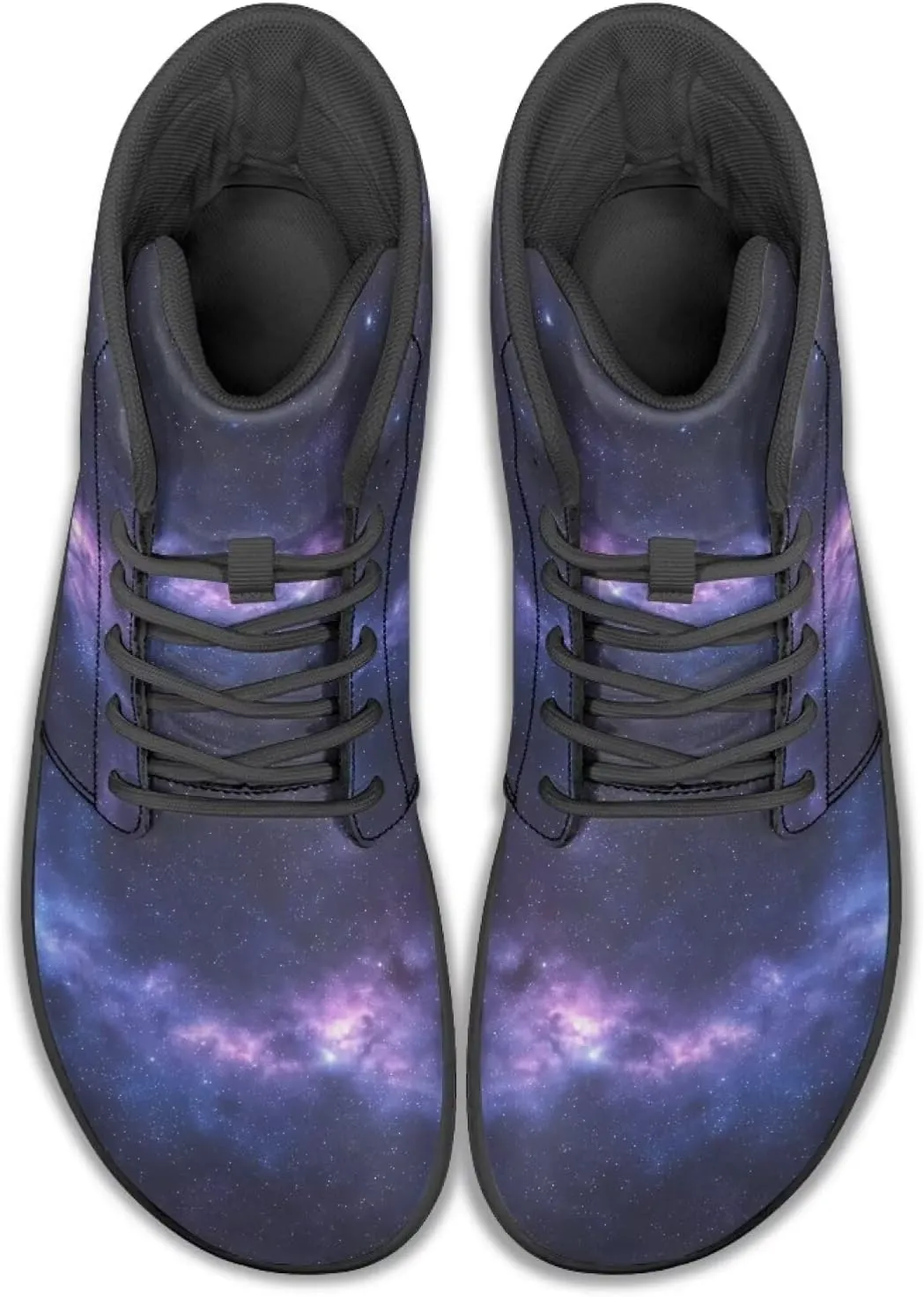 JoyLamoria Skull Rose Butterfly High Top Women Shoes Fashion Lace Walking Tennis Shoes Leather Hip Hop Street Sneaker