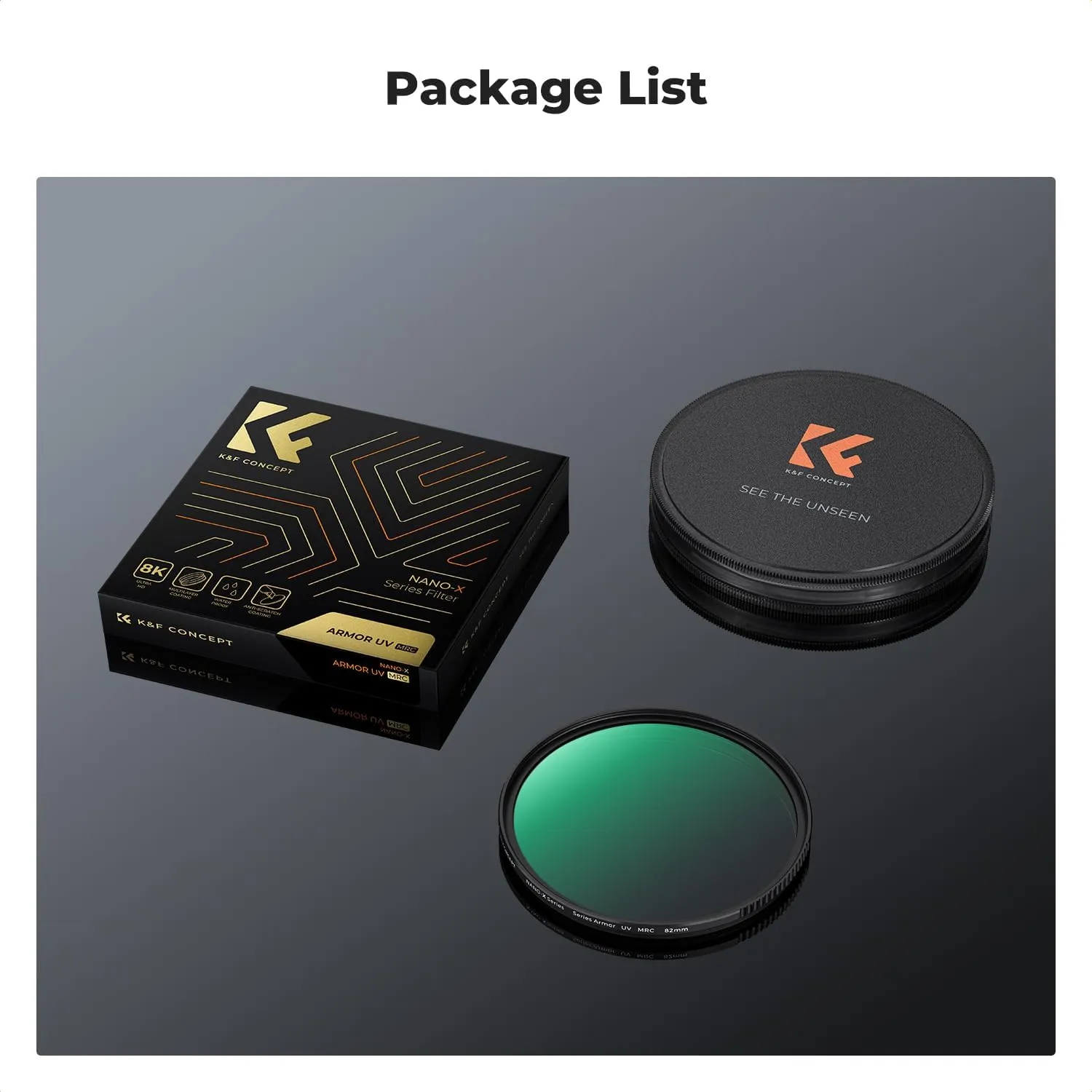 K&F Concept 77mm Explosive-Proof MCUV Lens Protection Filter 28 Multi-Layer Coatings Ultra-Slim HD Waterproof Scratch Resistant Lens UV Filter for 4K/8K Photography (Nano-X Series)