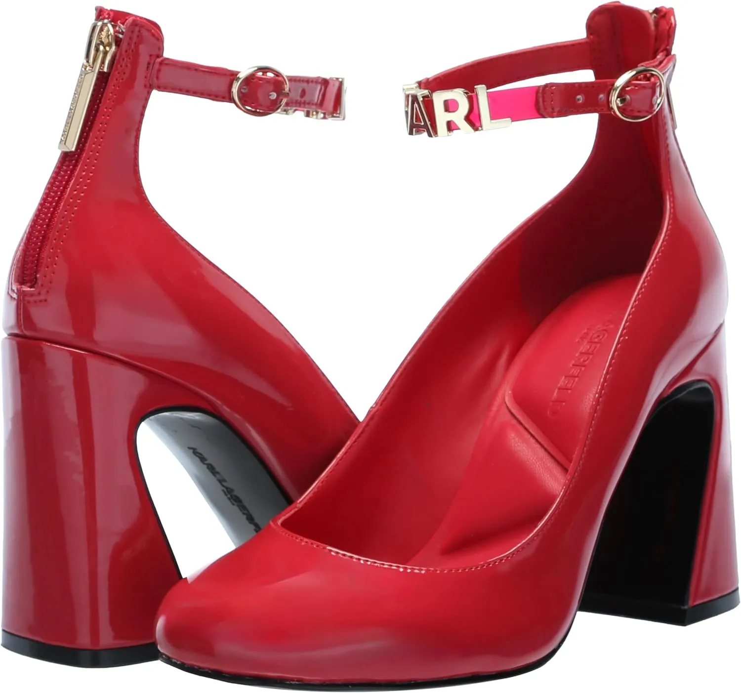 KARL LAGERFELD Women's Pavla Ankle Strap Heel
