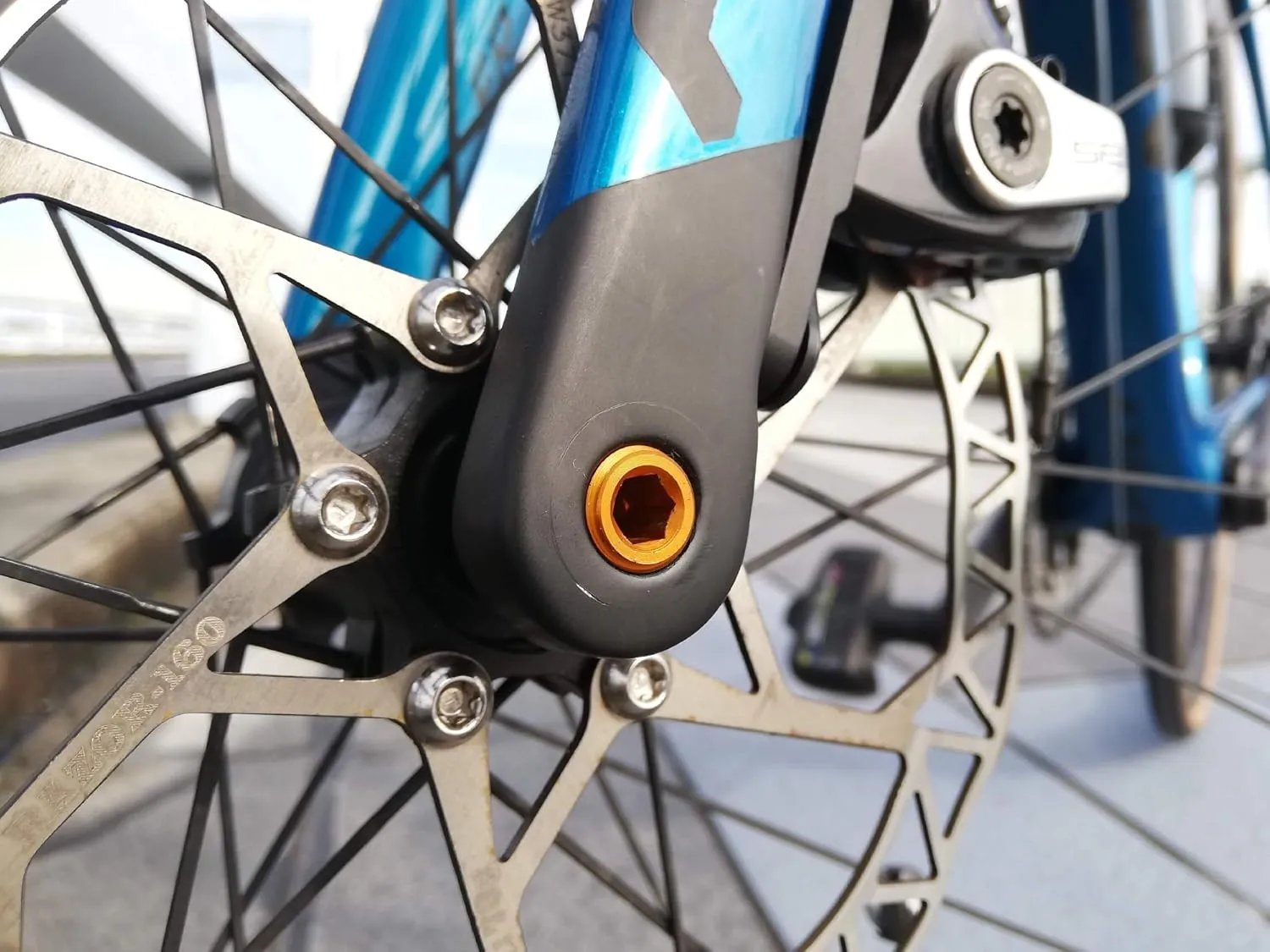 KCNC Ultra Light Hex Type Through Axle for KQR09 7075AL Front 12mm x 100mm