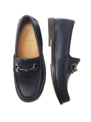 Kids Horsebit Loafer - Navy