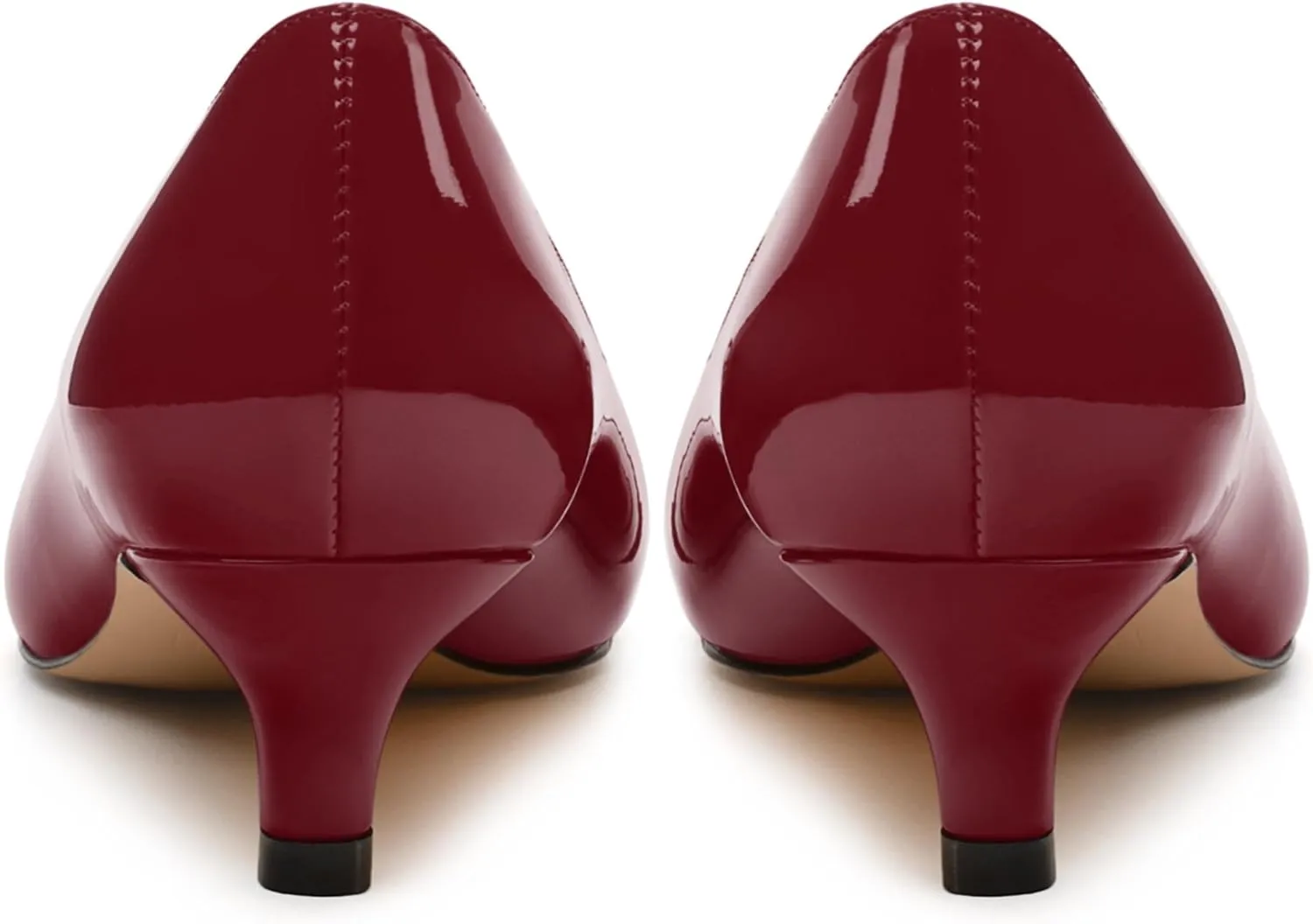 Kitten Heels for Women, Pointed Toe Kitten Low Heels Bow Tie Women's Pumps, Comfortable Dress Wedding Office Daily Shoes