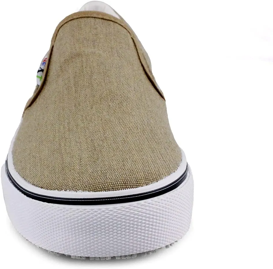 Laforst Mens Sunbrella Cotton Upper Nonslip Slip On Flat Fashion Shoes