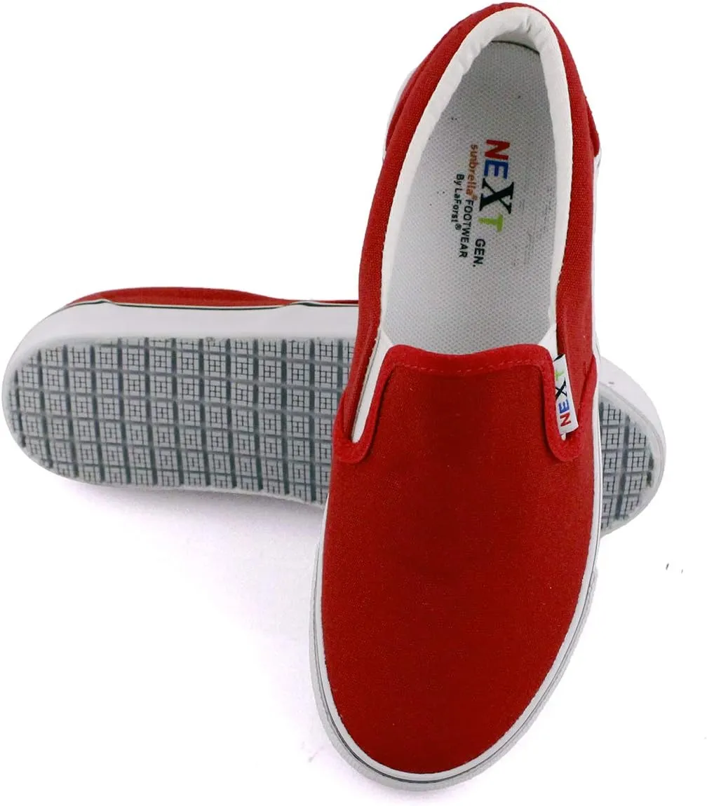 Laforst Nextgen Footwear Womens Sunbrella Nonslip Waitress Server Slip On Flat