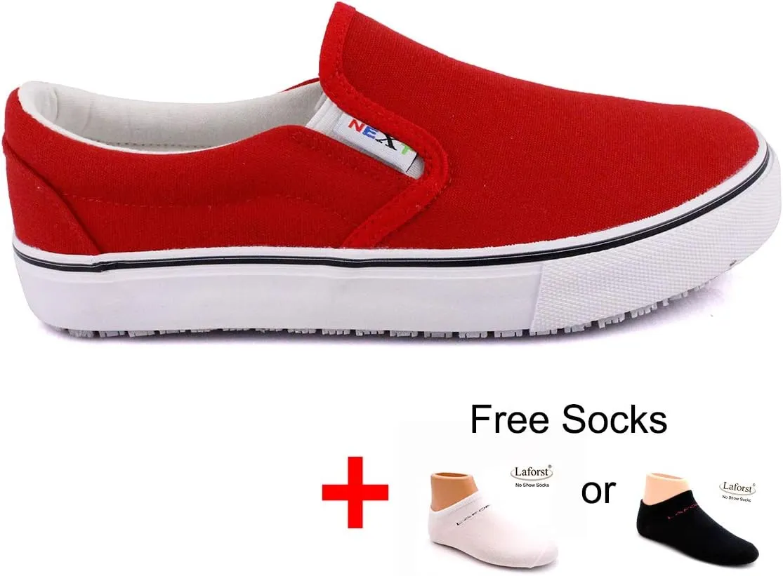 Laforst Nextgen Footwear Womens Sunbrella Nonslip Waitress Server Slip On Flat
