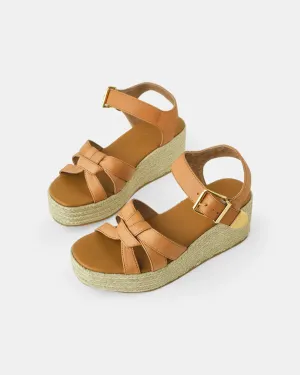 Lara Leather Wedge