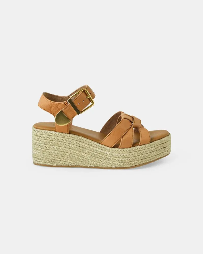 Lara Leather Wedge